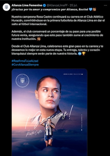 Alianza Lima despidió con emotivo