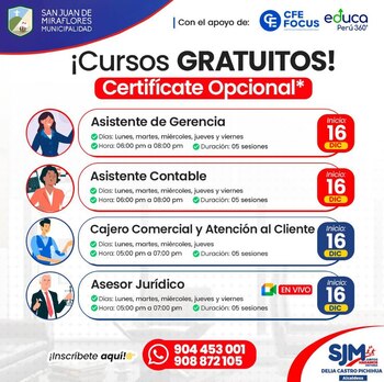 cursos gratis-Perú-12 de diciembre