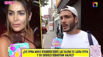Laura Spoya y Sebastián Gálvez reciben inesperado respaldo de Mario Irivarren. Captura: Amor y Fuego.