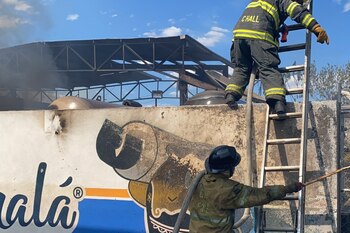 Incendio en gasera de Tonalá