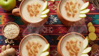 Un atole diferente, cremoso y