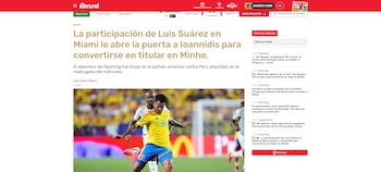 El delantero no haría parte del duelo ante Braga debido a la acumulación de minutos que tuvo con la selección Colombia-crédito Record Portugal