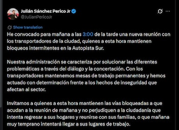 El alcalde de Soacha, Julián