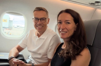 Alexander Stubb y Suzanne Innes-Stubb en una imagen de redes sociales. (Instagram @alexstubb)