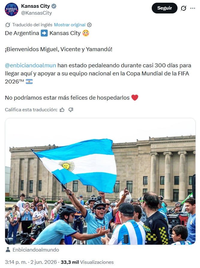 La publicación de la ciudad de Kansas para darles la bienvenida a los