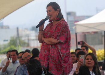 La senadora Xochitl Galvez sresultó la gran relevación del proceso interno y según ella, obtendrá casi medio millón de firmas. REUTERS/Henry Romero