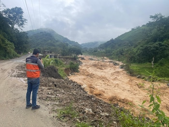 Las torrenciales lluvias causaron desbordamiento
