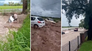 Una fuerte tormenta azotó a