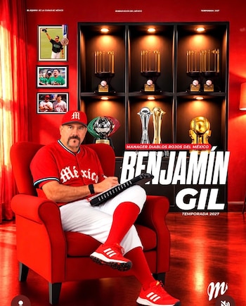 Benjamín Gil llega a los Diablos Rojos del México. (diablosrojosmx)