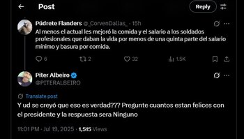 Piter Albeiro discutió con un