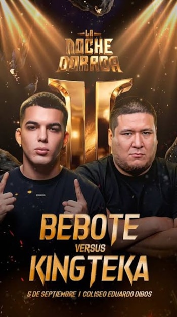 Kingteka vs. Bebote en la ‘La Noche Dorada 2’ .