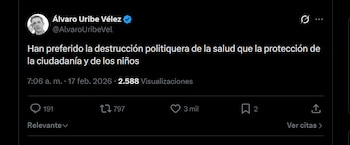 El expresidente aseguró que no