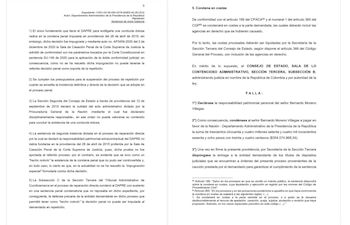 El Consejo de Estado concluyó