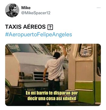 Memes Taxis Aéreos AIFA
(Foto: Twitter