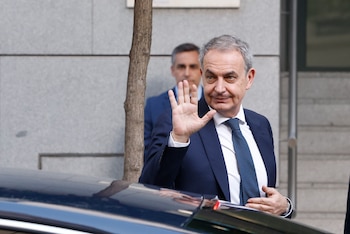 El expresidente del Gobierno, José Luis Rodríguez Zapatero, a su llegada a la Audiencia Nacional (EFE/ J.J.Guillen)