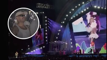 La cantante colombiana envió un mensaje durante su última presentación en Miami - créditos captura de pantalla @feidsite (Twitter) / @RMAYTEB_ (Twitter)