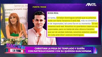 Christian Domínguez no descarta matrimonio