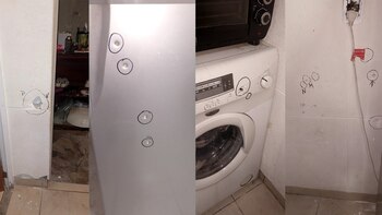 Los impactos de bala en