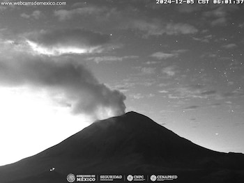 Monitoreo del Popocatépetl este 5