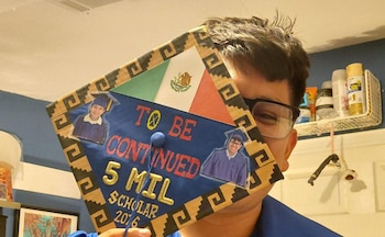 Joseph Parra logró también conseguir becas para poder seguir estudiando Foto: (EFE)