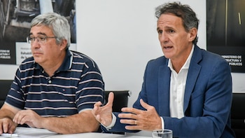 Los ministros Gabriel Katopodis (Infraestructura)