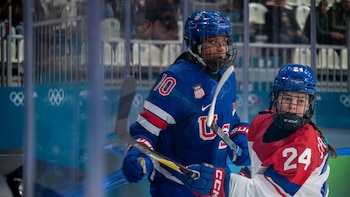 La jugadora de hockey Laila