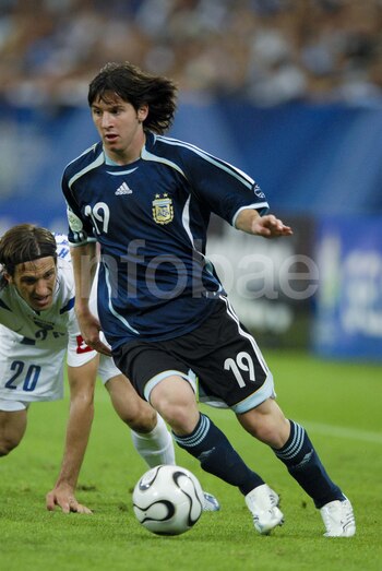 El debut de Lionel Messi