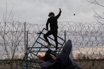 Migrantes en la la frontera