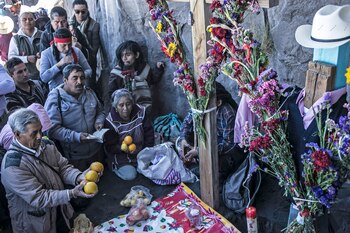 La gente realizó la celebración