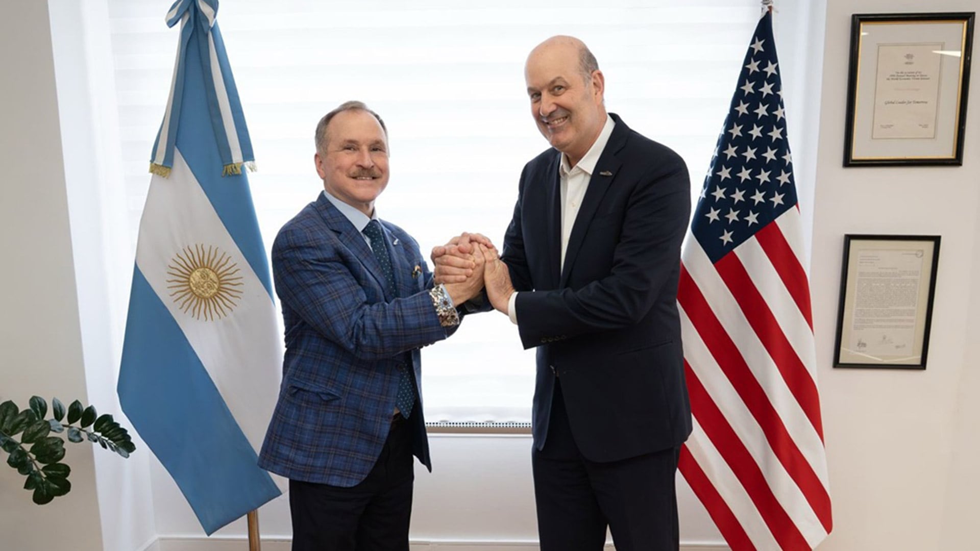 La reunión se mantuvo en el marco del nuevo acuerdo firmado entre Argentina y Estados Unidos