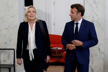 Emmanuel Macron desafió a Marine
