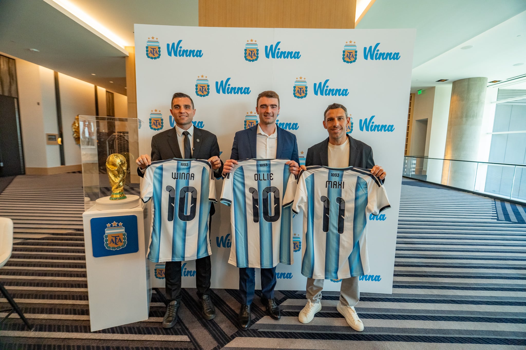 Winna, uno de los nuevos sponsors de la AFA