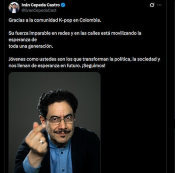 Iván Cepeda - crédito @IvanCepedaCast/X