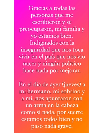 El mensaje de Alejandro Pucheta