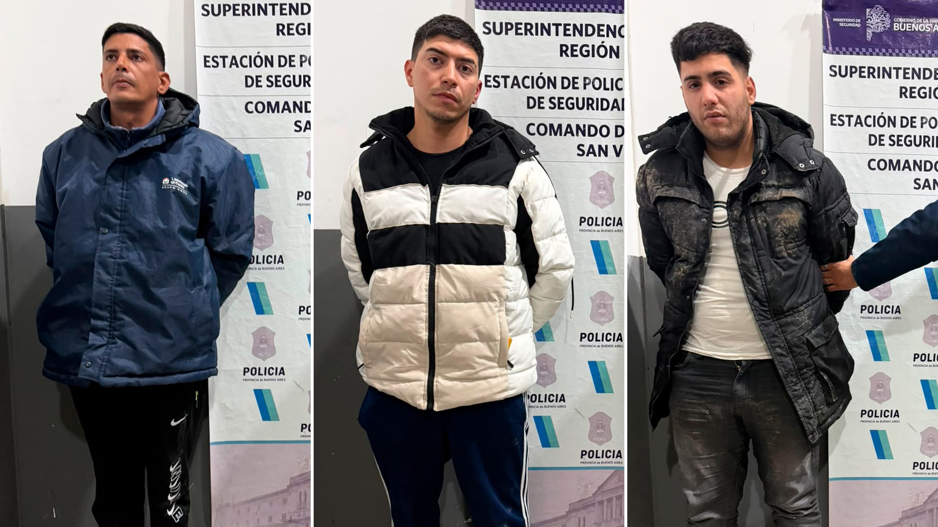 Los tres sospechosos detenidos