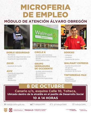 Estas vacantes se ofertarán en