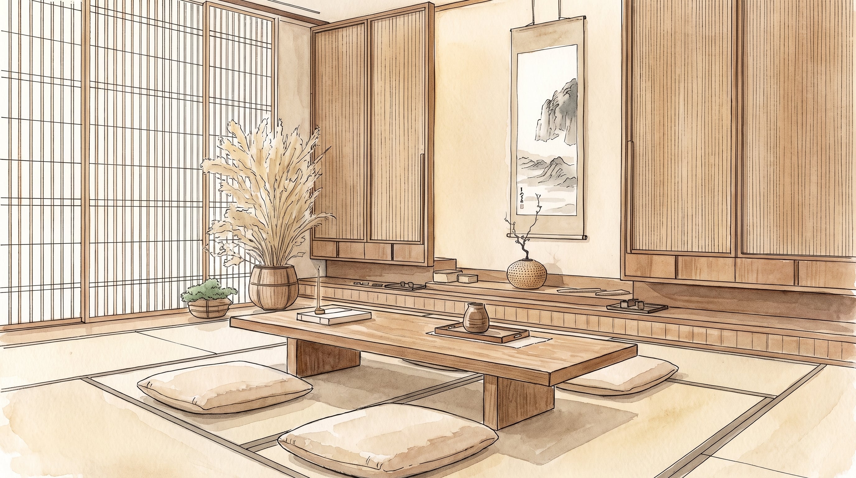 Tokonoma, la filosofía japonesa de interiores que convierte el vacío en un objeto de decoración