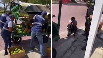 Decomisaron carretilla de una vendedora