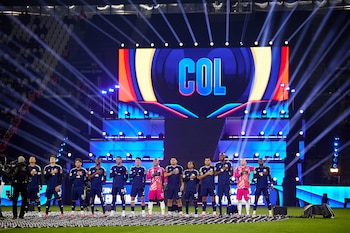 La selección Colombia jugó la