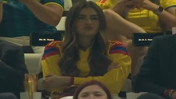 Misteriosa mujer captada en el partido de Colombia ante República Democrática del Congo se hizo viral: es hija de un excapitán de la Tricolor