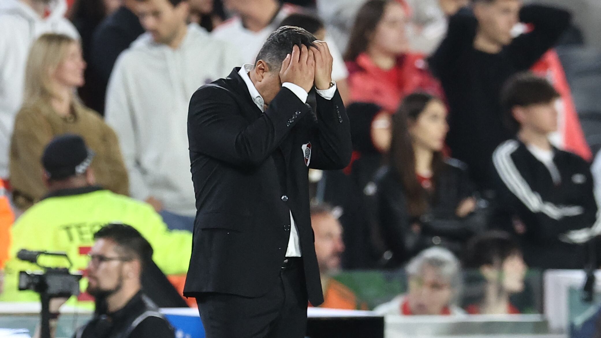 Gallardo tendrá que armar un rompecabezas para el duelo frente a Boca (Photo by ALEJANDRO PAGNI / AFP)