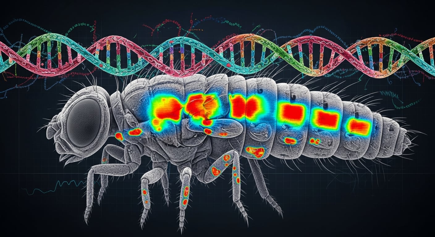 Los investigadores usaron la mosca de la fruta para identificar el receptor de la toxina SAIP y probar su letalidad en insectos vivos (Imagen Ilustrativa Infobae)