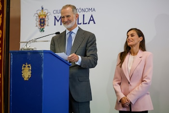 Los reyes Felipe y Letizia en Melilla (EFE)