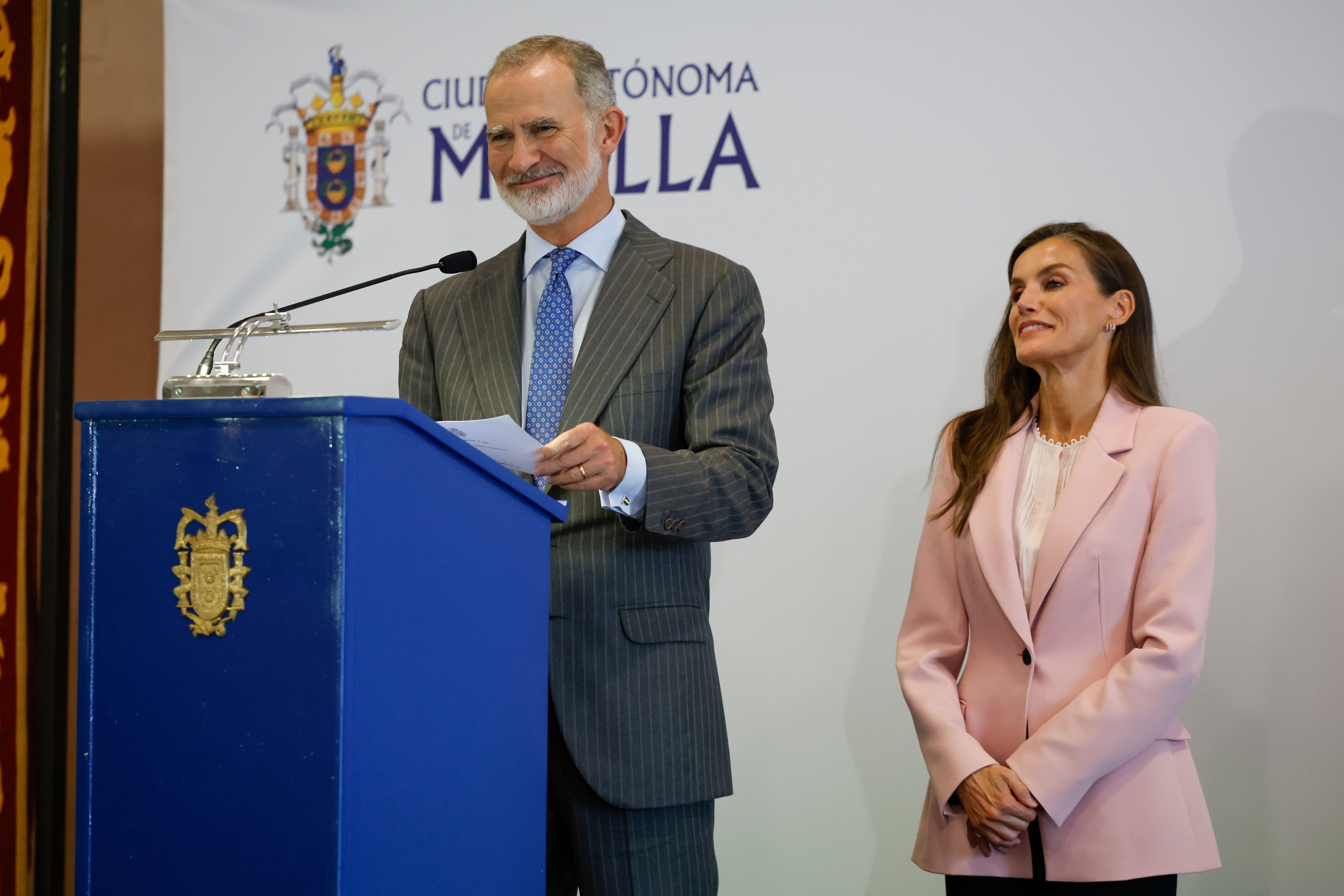 Los reyes Felipe y Letizia en Melilla (EFE)