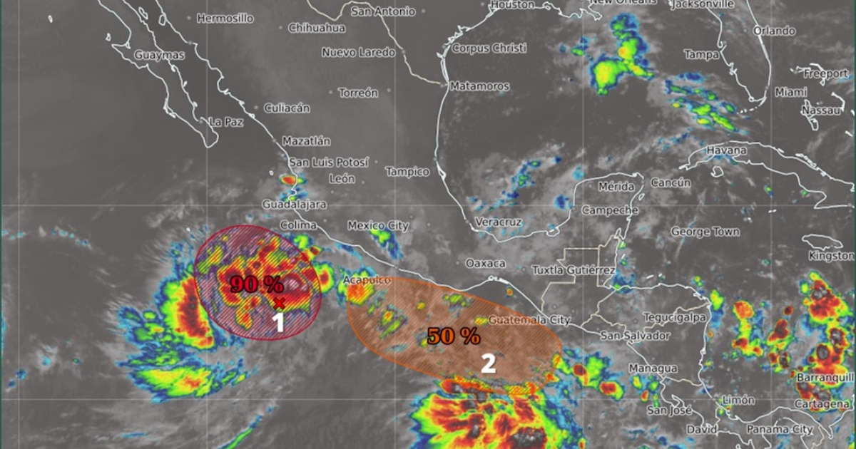 No Pacífico, o furacão é formulado em uma seção e atingiu fortes chuvas em 16 estados No Pacífico, o furacão é formulado em uma seção e atingiu fortes chuvas em 16 estados