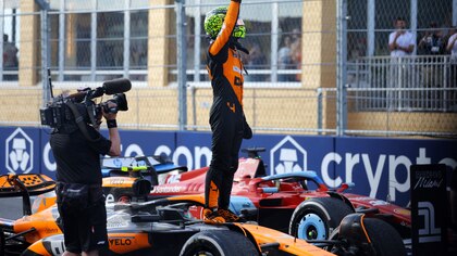 Lando Norris gana el Gran Premio de Miami; Max Verstappen termina segundo y Checo Pérez, quinto