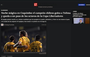 Uno de los diarios más leídos de Chile habló sobre la goleada que logró el "Pirata"-crédito La Tercera
