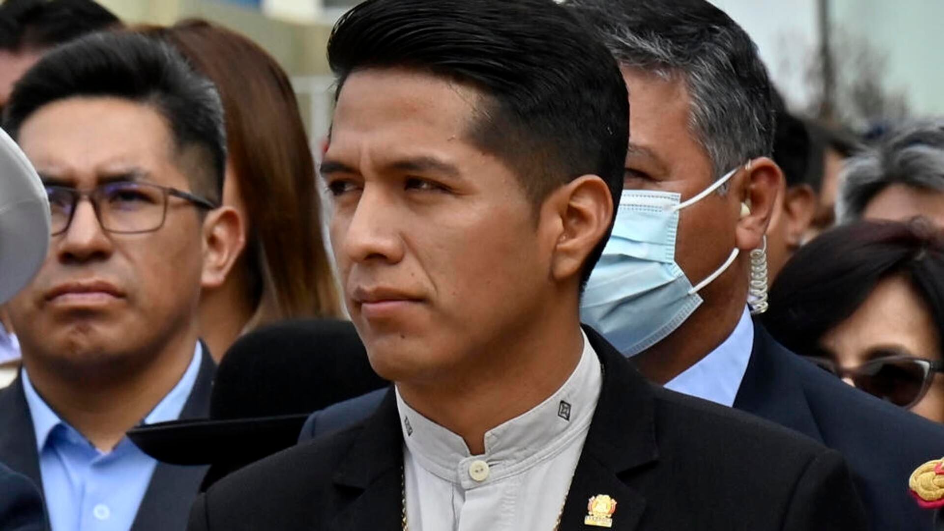 El presidente del Senado de Bolivia, Andrónico Rodríguez, de 36 años, en una imagen de archivo.Foto: AFP