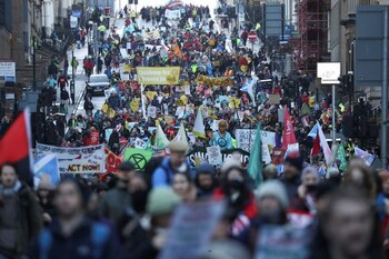 La Policía lamentó la “excepción” de una “pequeña minoría” de manifestantes que “pretendían crear conflictos y comprometer la seguridad pública”