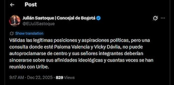 Julián Sastoque se unió a